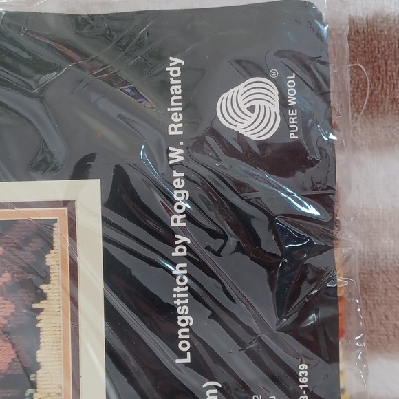 Vntg.NEW - MONARCH HORIZONS "The Lion" 16x20 Longstich Kit 100% Persian Wool - Picture 4 of 6